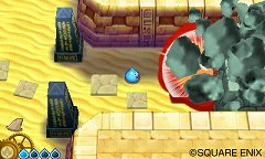 画像ギャラリー No.009のサムネイル画像 / 「スライムもりもりドラゴンクエスト3」,スライムのプニプニの体に秘められた能力を紹介。飛んだり跳ねたり浮かんだりのアクションでしっぽ団を倒せ