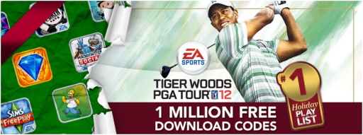 画像ギャラリー No.001のサムネイル画像 / EA,「Tiger Woods PGA TOUR 12」の無料DLコードを全世界100万人に配布