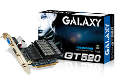 画像ギャラリー No.002のサムネイル画像 / GALAXY,ファンレス仕様で5000円前後のGT 520カードを発売