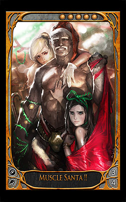 画像ギャラリー No.005のサムネイル画像 / 「CARTE」マッチョなサンタ? セクシートナカイ? Xmas限定カード登場