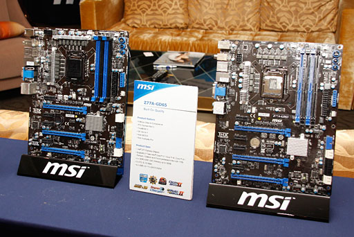 Msi Z77マザーボードとthunderbolt接続の外付けグラフィックスボックスを公開