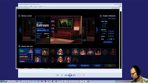 SpyParty New UI Reveal and Discussion Stream