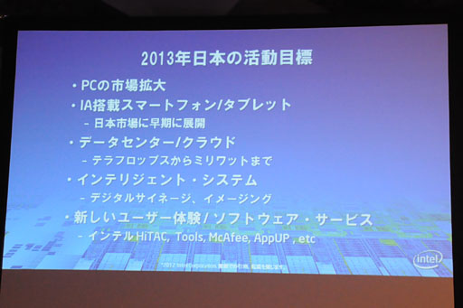 画像ギャラリー No.017のサムネイル画像 / 「日本から世界に発信していく」。2013年のインテル年頭会見レポート