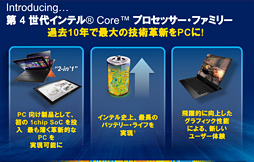 ꡼ No.006Υͥ / COMPUTEXIntelHaswell4CoreץåȯɽUltrabook䥿֥åȸΥ饤ʥåפ餫 