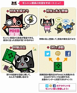 モンスターハンター シリーズの公式ファンクラブ モンハン部 のpc版 B サービスがスタート