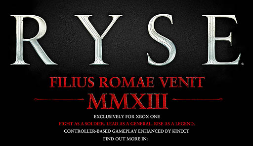 画像ギャラリー No.001のサムネイル画像 / Crytekの新作「Ryse」は,Xbox One専用タイトルであることが明らかに。新型Kinectを駆使したゲームシステムを予定