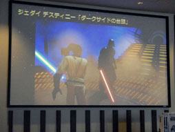 画像ギャラリー No.003のサムネイル画像 / 「Kinect スター・ウォーズ」の体験会で3D立体視のポッドレースに挑戦。R2-D2がしゃべる限定版も情報もあり
