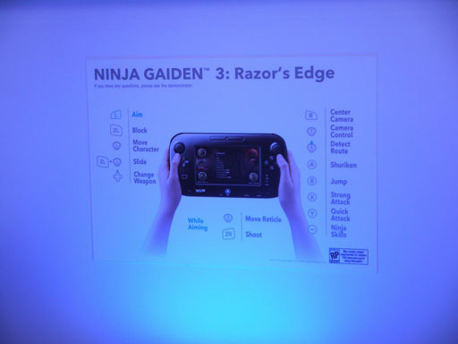 ꡼ No.007Υͥ / E3 2012ϡNinja Gaiden 3: Razors EdgeפΥץ쥤֥ǥWii U GamePadǧͽ۰ʾ˥ȥϤ䤹