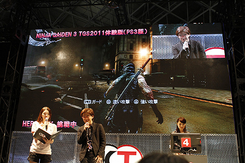 ꡼ No.008 | TGS 2011ϥ奦Ȱ˶ǺƤۤTeam NINJAβ᤬NINJA GAIDEN 3פ̥ϤˤĤƸäơݡ