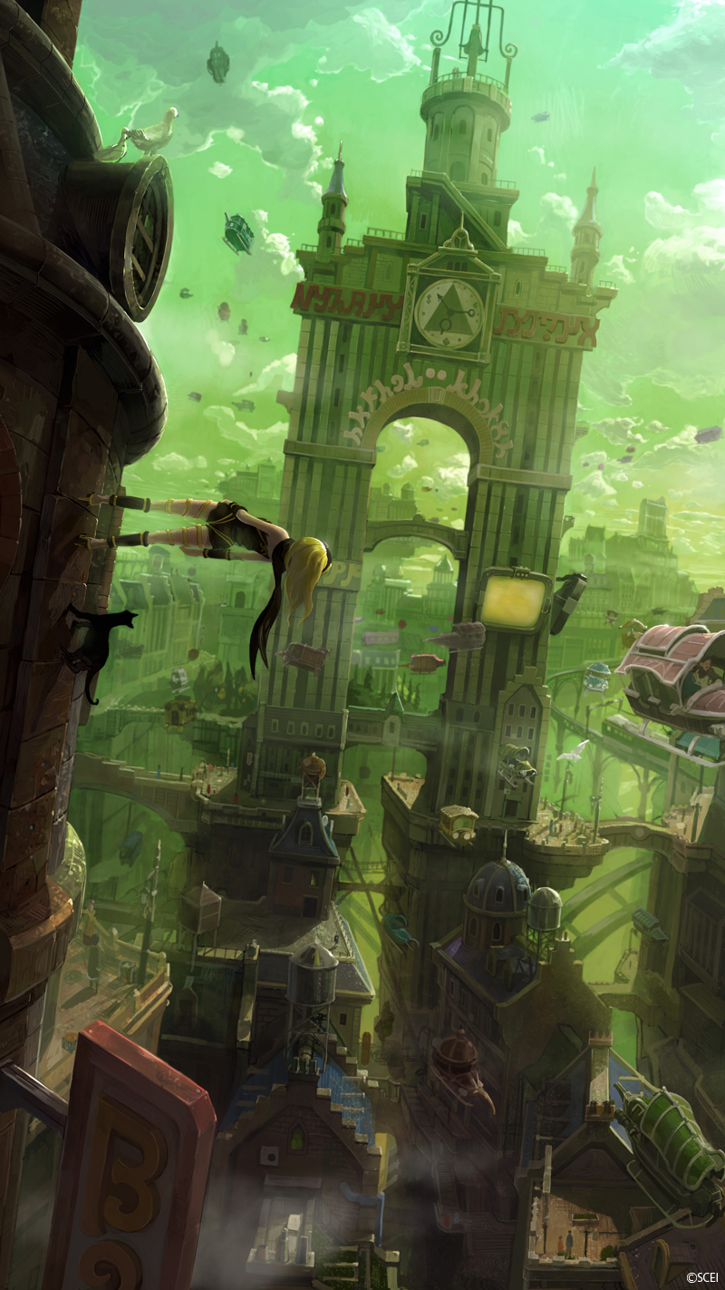 画像集サムネイル一覧 Gravity Daze のメインイラストが世界を代表するゲームアート