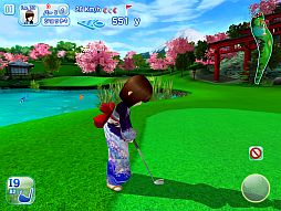 画像ギャラリー No.002のサムネイル画像 / iOS向け「レッツ!ゴルフ3」に桜が舞い富士山を臨む「日本コース」が追加