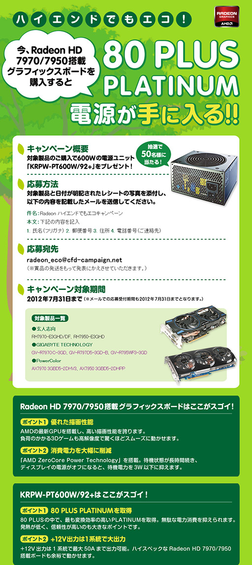 ꡼ No.001Υͥ / ͻָGIGA-BYTEPowerColorHD 7970/7950ɤŸ˥åȤ륭ڡ