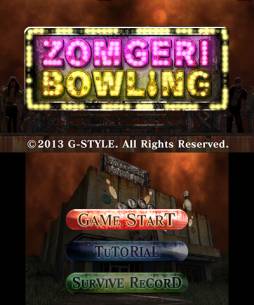 画像ギャラリー No.001のサムネイル画像 / ゾンビをつぶしてストライク!3DS用「ゾンゲリボウリング」が7月10日配信