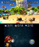 画像ギャラリー No.004のサムネイル画像 / 3DS用DLソフト「クレイジーチキン パイレーツ3D」が価格改定で100円に