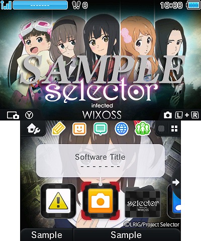3dsテーマショップに アニメ Selector Wixoss のテーマ3種類が登場