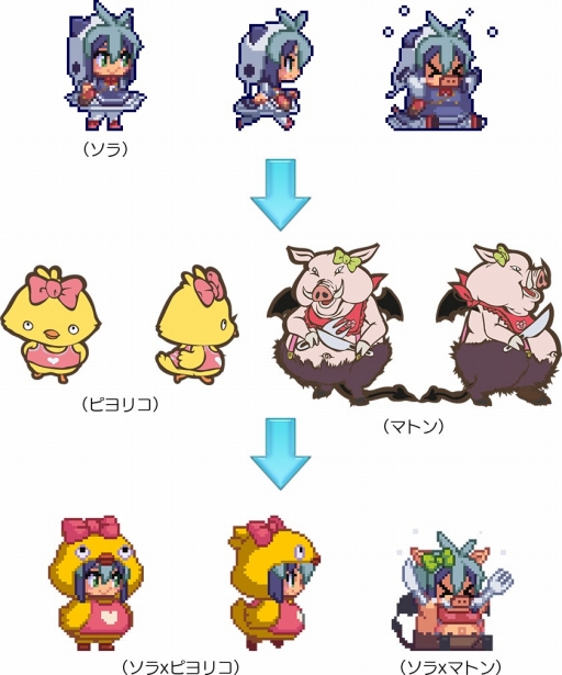 画像ギャラリー No.003のサムネイル画像 / 「魔神少女エピソード2」で「メゾン・ド・魔王」とのコラボ衣装を追加するアップデート