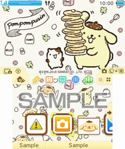 ポムポムプリン のニンテンドー3ds用テーマ2種が配信開始 ポムポムプリン のニンテンドー3ds用テーマ2種が配信開始