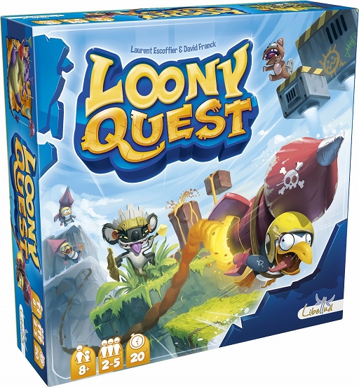 画像集#001のサムネイル/面クリア型ボードゲーム「ルーニークエスト/LOONY QUEST」が10月中旬に発売