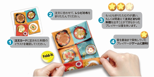 画像ギャラリー No.002のサムネイル画像 / 布を使ったパーティー系ボードゲーム「フォールド・イット」の完全日本語版が4月16日に発売