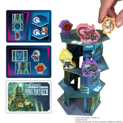 画像ギャラリー No.002のサムネイル画像 / ボードゲーム「ファイナルファンタジーVII　神羅ビルを登れ」，11月6日に発売。カベやユカを組み合わせ，クラウドを神羅ビルの8階に到達させよう