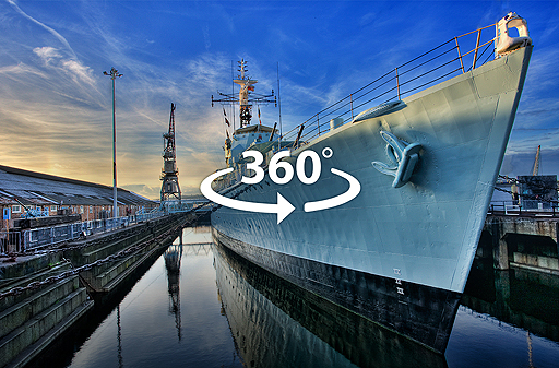 画像ギャラリー No.003のサムネイル画像 / 駆逐艦・HMSキャヴァリアの艦内を360度見回せる。WargamingのVRプロジェクトがGoogle Arts & Culture Platformで公開