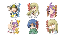 画像ギャラリー No.001のサムネイル画像 / 「World of Warships」のLINEスタンプ「ぷかぷか艦隊スタンプ」が8月17日に発売