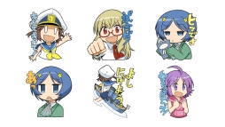 画像ギャラリー No.002のサムネイル画像 / 「World of Warships」のLINEスタンプ「ぷかぷか艦隊スタンプ」が8月17日に発売