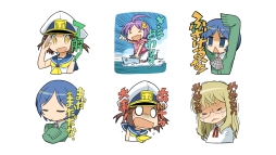 画像ギャラリー No.003のサムネイル画像 / 「World of Warships」のLINEスタンプ「ぷかぷか艦隊スタンプ」が8月17日に発売