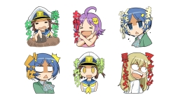 画像ギャラリー No.004のサムネイル画像 / 「World of Warships」のLINEスタンプ「ぷかぷか艦隊スタンプ」が8月17日に発売