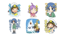 画像ギャラリー No.005のサムネイル画像 / 「World of Warships」のLINEスタンプ「ぷかぷか艦隊スタンプ」が8月17日に発売