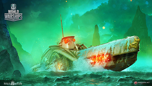 画像ギャラリー No.001のサムネイル画像 / 「World of Warships」,潜水艦が登場するハロウィーン・オペレーション「海中に潜む恐怖」が開催