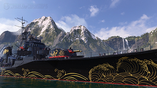 画像ギャラリー No.004のサムネイル画像 / 「World of Warships」,ノートPCやAmazonギフト券が抽選で当たるGWキャンペーンが開催。漆塗り風迷彩の販売も