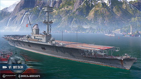 World Of Warships 最新アップデートでドイツ空母を実装 World Of Warships 最新アップデートでドイツ空母を実装