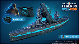 画像ギャラリー No.001のサムネイル画像 / ゴジラ勝つか? コング勝つか? 「World of Warships」で世紀の大決斗! 日米の戦艦が「ゴジラvsコング」仕様になって登場