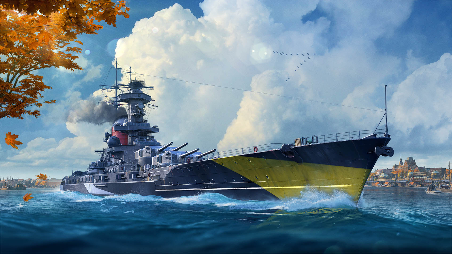 World Of Warships で最新アップデート実施 新ブランチのドイツ戦艦へのアーリーアクセスと ハロウィンイベントが明らかに