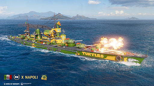 画像ギャラリー No.002のサムネイル画像 / 「World of Warships」,「ミュータント・タートルズ」とコラボした特別コンテンツを手に入れて大海原に乗り出そう