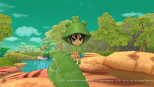 画像ギャラリー No.005のサムネイル画像 / 「晴空物語」イラストコンテスト優秀賞の衣装「かえるあまがっぱさん」を実装