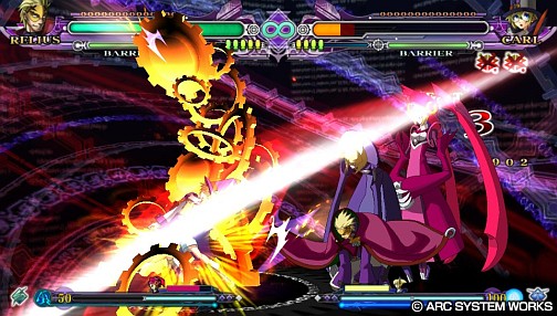 画像ギャラリー No.009のサムネイル画像 / PS Vita「BLAZBLUE CONTINUUM SHIFT EXTEND」インプレッション:携帯ゲーム機向けながら「技の練習用」以上の価値を感じさせる意欲作