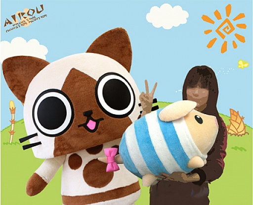 画像ギャラリー No.002のサムネイル画像 / 「モンハン」グッズを購入するとアイルーと記念写真が撮れる新企画がスタート