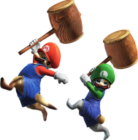 画像ギャラリー No.001のサムネイル画像 / 「モンスターハンター4」任天堂の人気キャラクターとのコラボが決定。セブンスポットで配信されるイベントクエストに挑戦してマリオ&ルイージになりきれるオトモ装備を作ろう