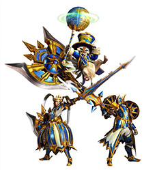 画像集#002のサムネイル/「モンスターハンター4」,USJで先行配信されたイベントクエスト「USJ・ザボアザギル3D」「USJ・蒼と金の熱き競演!」が7月18日に解禁