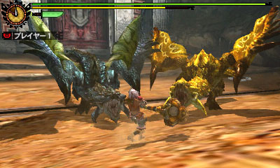 画像集#004のサムネイル/「モンスターハンター4」,USJで先行配信されたイベントクエスト「USJ・ザボアザギル3D」「USJ・蒼と金の熱き競演!」が7月18日に解禁