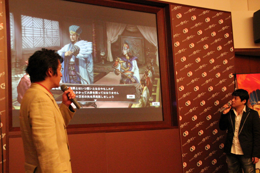 画像集#015のサムネイル/ついに完成した「三國志12」。声優の高塚正也さんと歴ドルの小日向えりさんがシリーズにまつわる自身のエピソードを披露した完成発表会をレポート