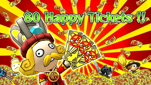 画像集#001のサムネイル/「Happy Wars」,ハッピーチケットを80枚プレゼントするキャンペーンを実施