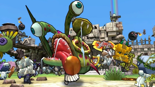 画像集#002のサムネイル/「Happy Wars」,宇宙から襲来した植物と戦う「Castle Defense」ルールが開催