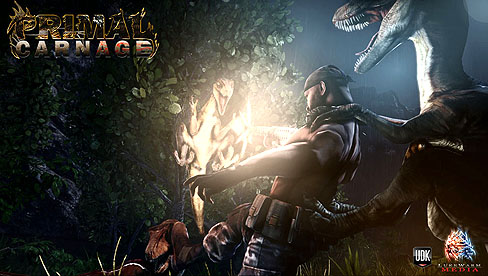 人間と恐竜が対戦するという異色のオンラインゲーム Primal Carnage の最新ムービーが公開