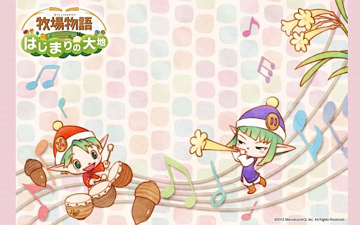 画像ギャラリー No.001のサムネイル画像 / 「牧場物語 はじまりの大地」,発売を記念した描き下ろし壁紙の第2弾を配信