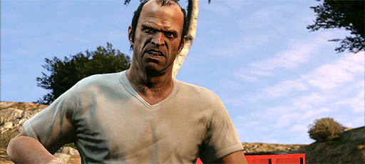 画像ギャラリー No.004のサムネイル画像 / 「Grand Theft Auto V」の最新ムービーを,現在分かっている範囲で細かく分析。3人の主人公が暮らす街,ロスサントスの日常風景とは