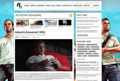 画像ギャラリー No.008のサムネイル画像 / 「Grand Theft Auto V」では武器や乗り物のカスタマイズが可能。公式Q&Aでいくつかの新事実が明らかに