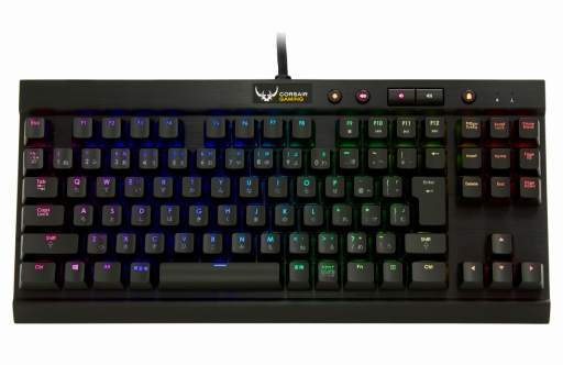 画像集#005のサムネイル/七色に光る「Cherry MX RGB」スイッチ搭載のCorsair製ゲーマー向けキーボード,ついに発売